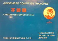 Mängden socker i Gingembre Confit 1 KG