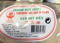Mängden socker i Confiserie Noix De Cajou 125 G