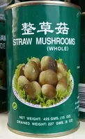 Mängden socker i Straw Mushrooms (whole)