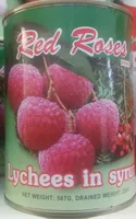 Mängden socker i Lychees au sirop