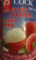 Mängden socker i Lychees au sirop