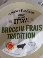 Mängden socker i Brocciu frais tradition