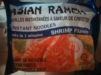 Mängden socker i Nouilles instantanées à saveurs de crevettes