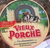 Mängden socker i Coulommiers Vieux Porche 52% mat.gr