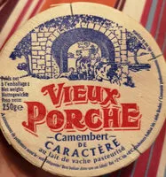 Mängden socker i Camembert caractère Vieux Porche