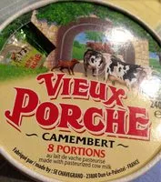 Mängden socker i Camembert portions
