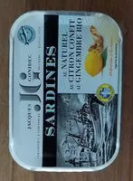 Mängden socker i Sardines au naturel au citron confit au gingembre bio