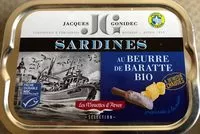 Mängden socker i Sardines au Beurre de Baratte Bio