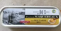 Mängden socker i Filets maquereaux a la mourtade bio