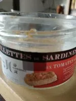 Mängden socker i Rillettes de sardines aux tomates fraîches bio