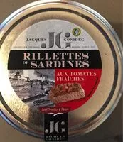 Mängden socker i Rillettes de sardines aux tomates fraiches
