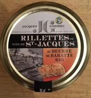 Mängden socker i Rillettes de St Jacques au beurre de baratte bio