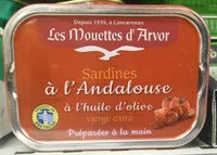 Mängden socker i Sardines à l'Andalouse à l'huile d'olive vierge extra