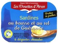 Mängden socker i Les Mouettes d'Arvor Sardines au Beurre et au Sel de...