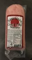 Mängden socker i Saucisson cuit à l'ail nature