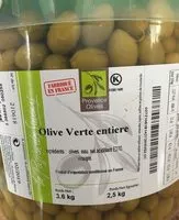 Mängden socker i Olive verte entière