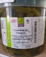 Mängden socker i Cornichon au vinaigre