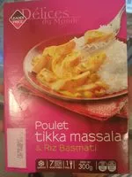 Mängden socker i Poulet Tikka Massala & Riz Basmati