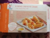 Mängden socker i Nem crevette crabe