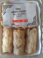Mängden socker i Mini nems porc + sauce nuoc mam