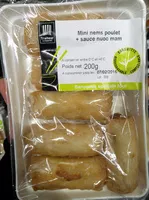 Mängden socker i Mini nems poulet + sauce nuoc mam