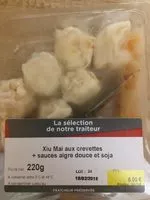 Mängden socker i Xiu Mai aux Crevettes + Sauces Aigre Douce et Soja
