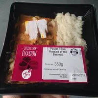 Mängden socker i Poulet tikka massala et riz basmati