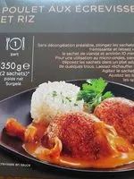 Mängden socker i Poulet aux écrevisses et riz