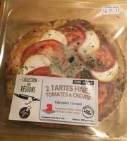 Mängden socker i Tartes fines tomates et chèvre