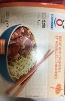 Mängden socker i Boeuf aux oignons & nouilles chinoises sautées