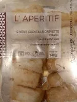 Mängden socker i Nems cocktails crevettes crabe