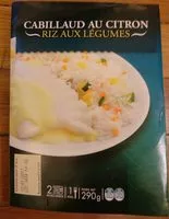 Mängden socker i Cabillaud au citron et riz aux petits légumes