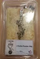 Mängden socker i 2 Ficelles Picardes 160g