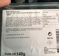 Mängden socker i Banh Bao au Porc