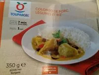 Mängden socker i Colombo de Porc, Légumes et Riz
