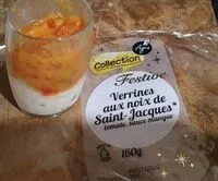 Mängden socker i Verrine aux noix de saint jacques tomates sauce mangue