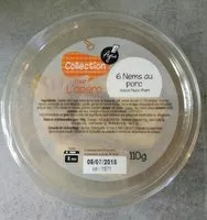 Mängden socker i Collection pour l'apéro 6 nems au porc sauce nuoc mam