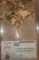 Mängden socker i Galettes aux 2 saumons crème et ciboulette