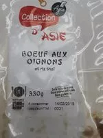 Mängden socker i Boeuf aux oignons et riz thai