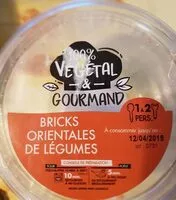 Mängden socker i Bricks orientales de légumes