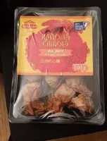 Mängden socker i Raviolis Chinois au porc