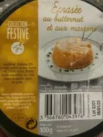 Mängden socker i Écrasée au butternut et aux marrons