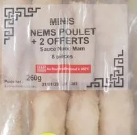 Mängden socker i Minis nems poulet