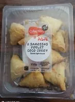 Mängden socker i Samosas poulet coco curry