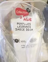 Mängden socker i Nouilles legumes sauce soja