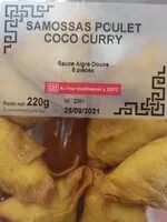 Mängden socker i Samoussas poulet coco curry