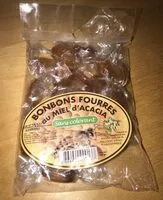 Mängden socker i Bonbons fourrés au miel d'acacia