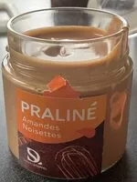 Mängden socker i praliné amandes noisettes