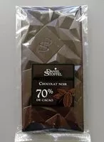 Mängden socker i Chocolat noir 70% cacao DS