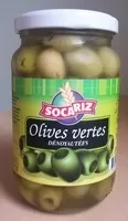 Mängden socker i Olives vertes dénoyautées